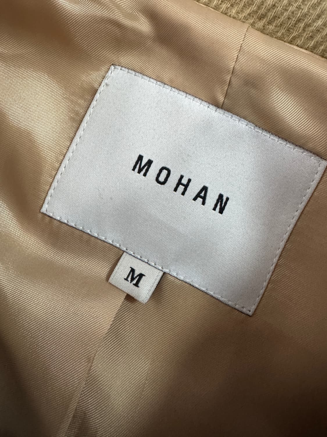 여성 모한 Mohan 귀여운 스탠드 카라 하프 코트 상품이미지3