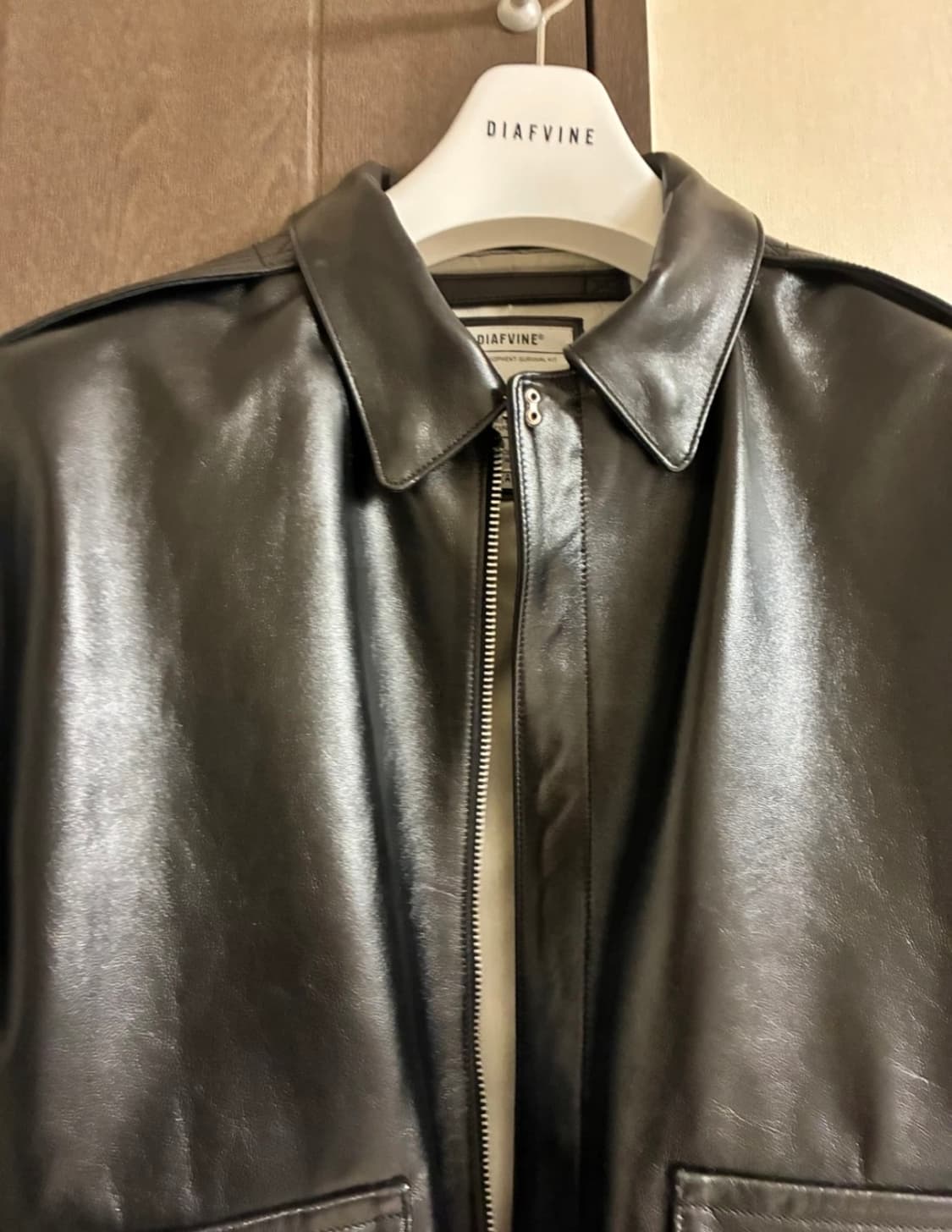 디아프바인 A-2 올블랙 카프스킨 상품이미지5