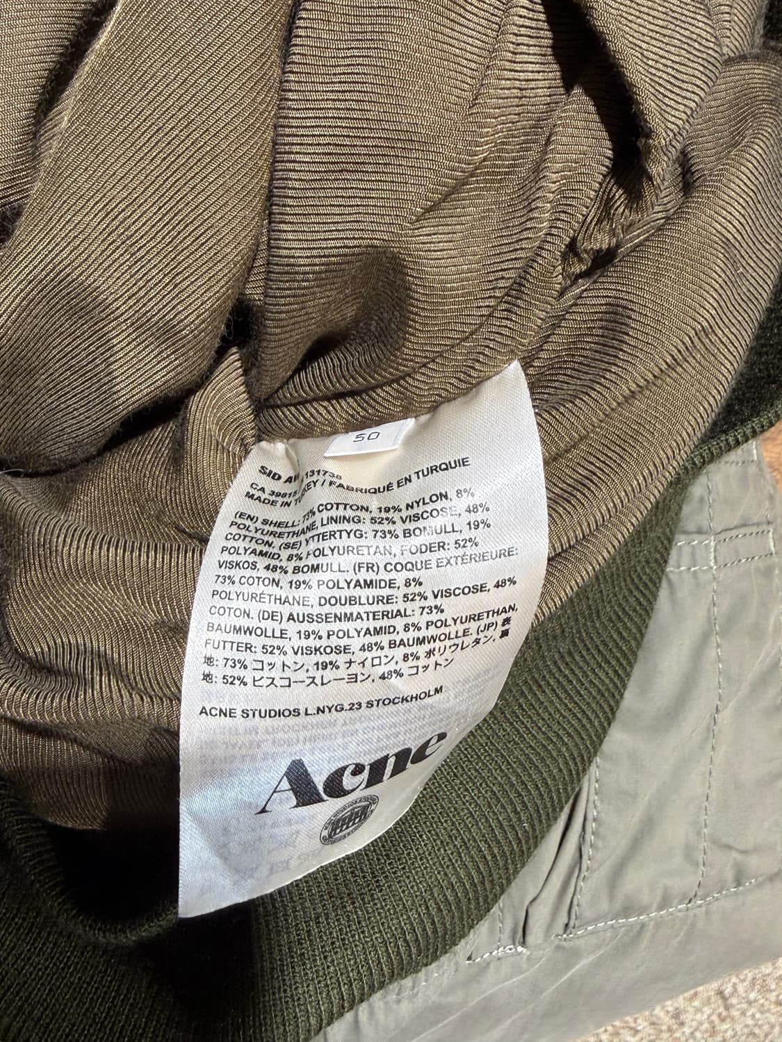 13AW 아크네 스튜디오 MA-1 봄버 자켓 상품이미지10