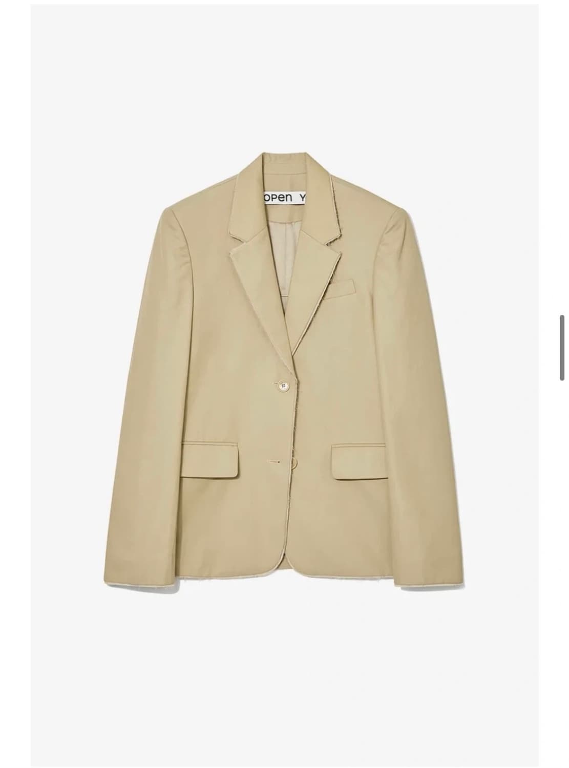 OPEN YY의 베이지색 블레이저 자켓 상품이미지2