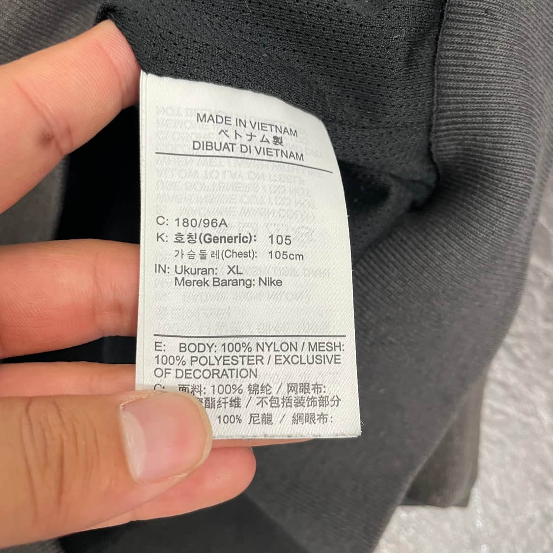 나이키 스우시 올블랙 윈드러너 후드 바람막이 자켓 상품이미지5