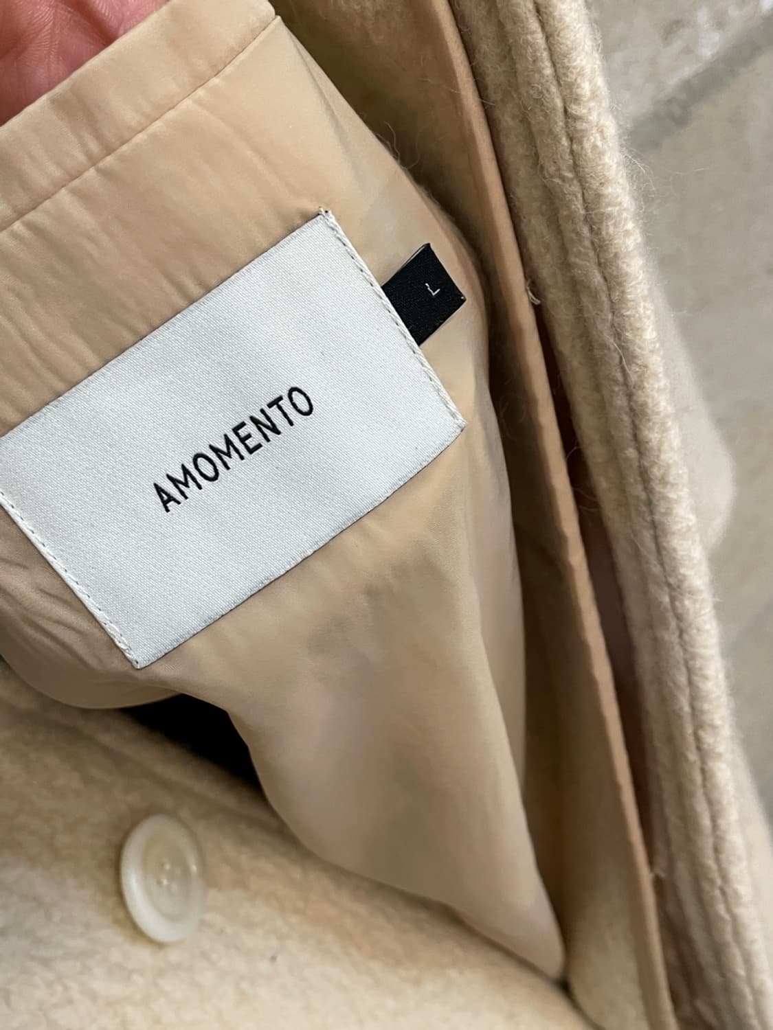 아모멘토 부클 알파카 울 코트 상품이미지2