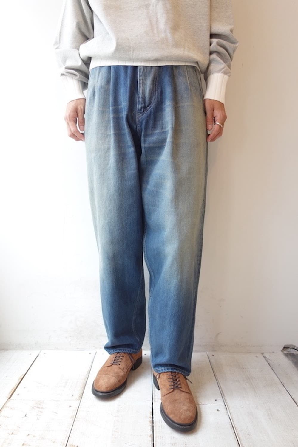 Graphpaper Selvage Denim Two Tuck Tapere 상품이미지2