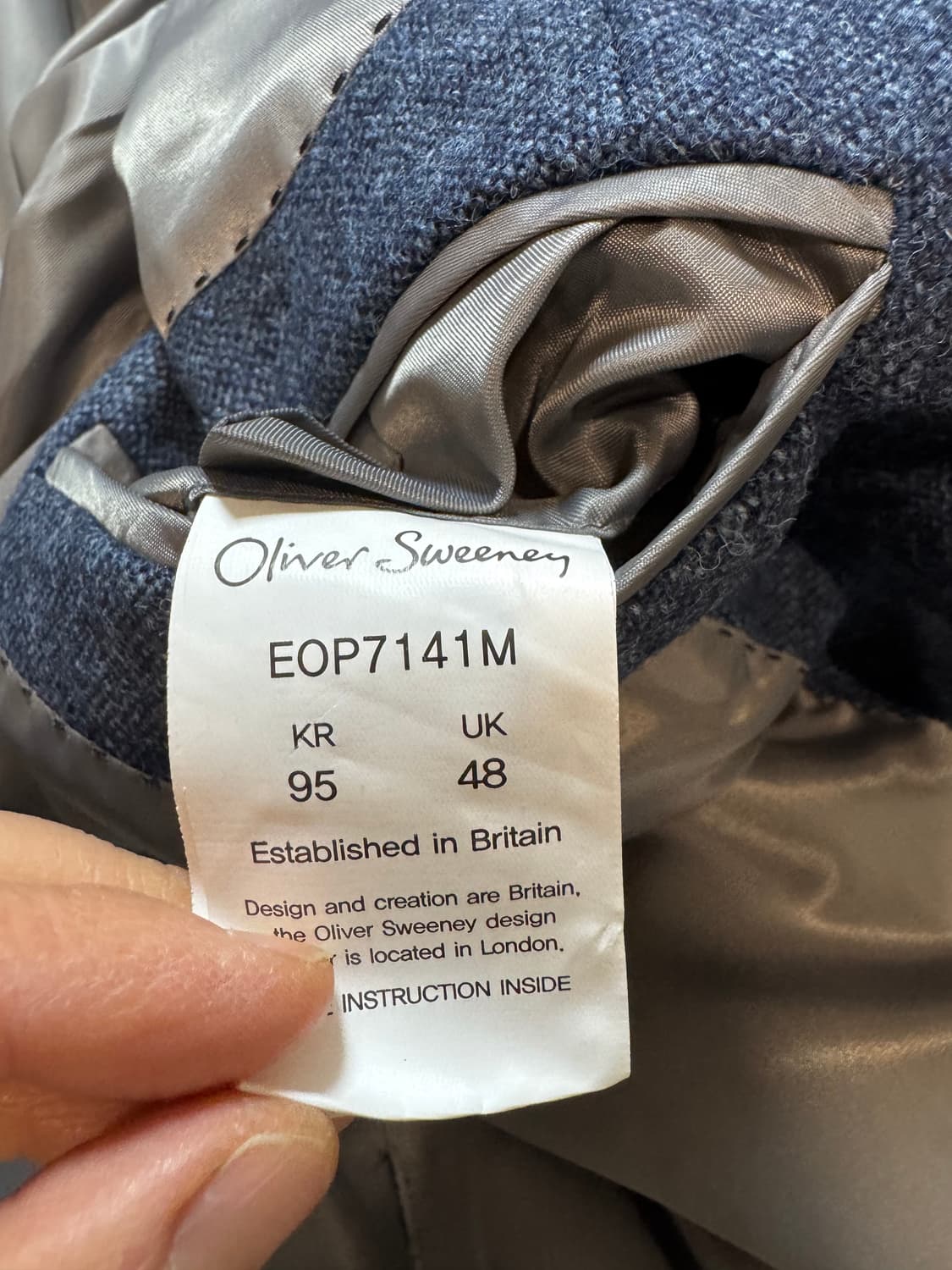 새상품 아브라함문 올리버 스위니 트위드 자켓 상품이미지5