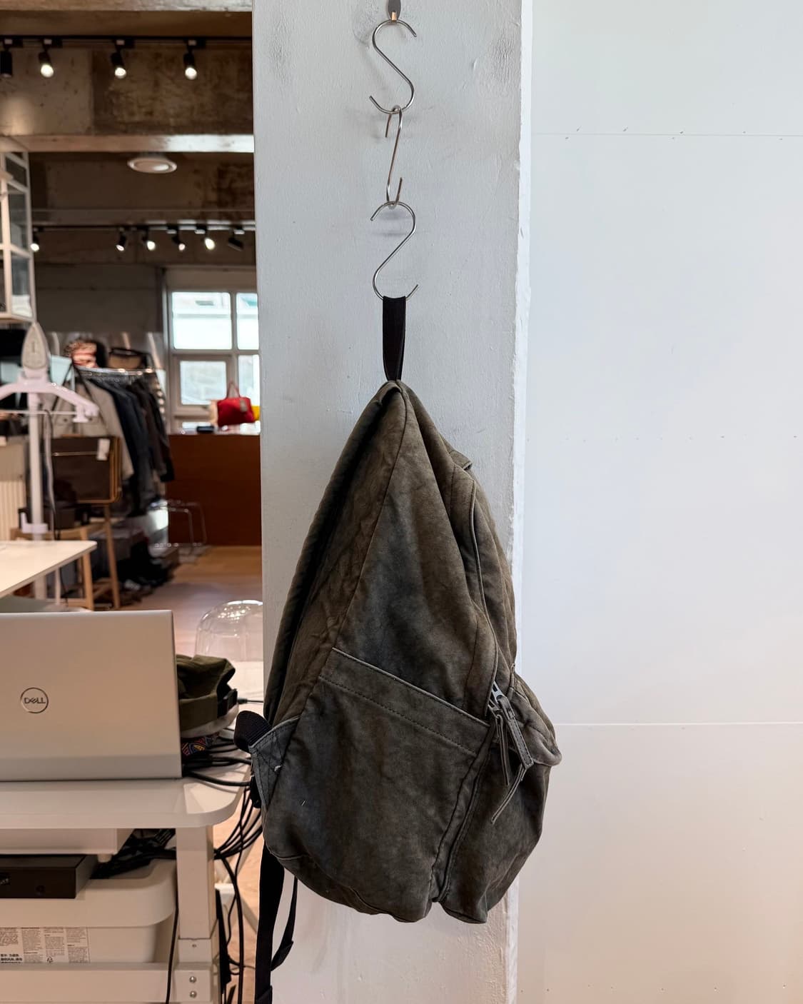 스투시 카키 캔버스 워시드 백팩 상품이미지6