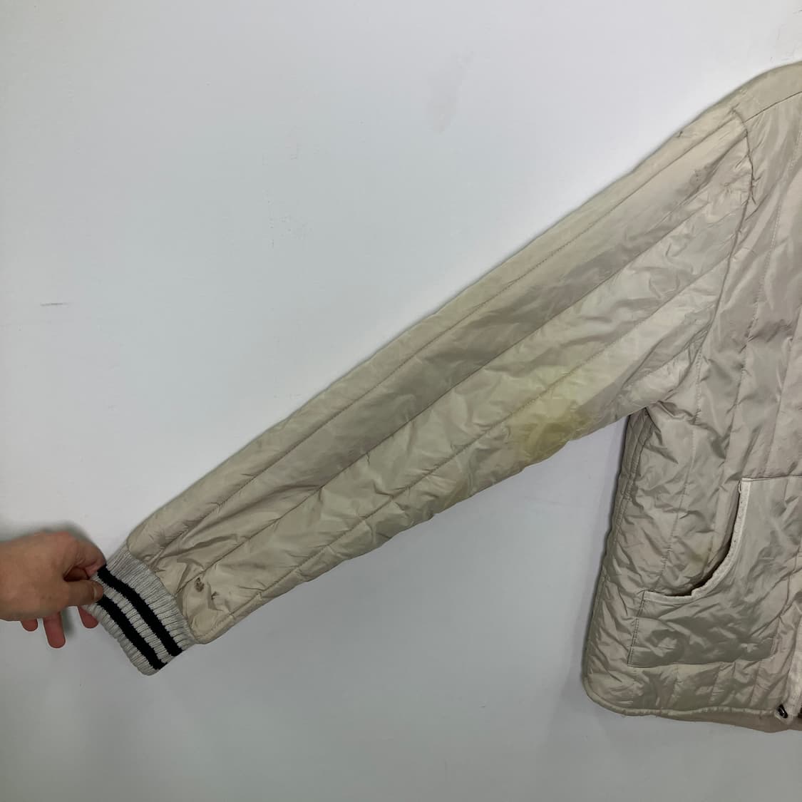 폴로 랄프로렌 아이보리 퀄팅 자켓 L 상품이미지5