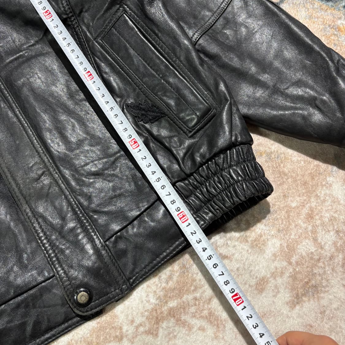 빈티지 양가죽 레더 봄버자켓 상품이미지5