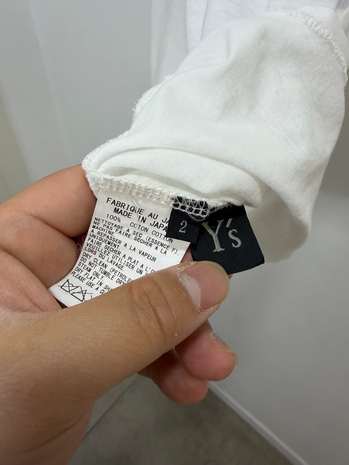 요지 야마모토 Y’s 도트 땡땡이 반팔티셔츠 상품이미지7