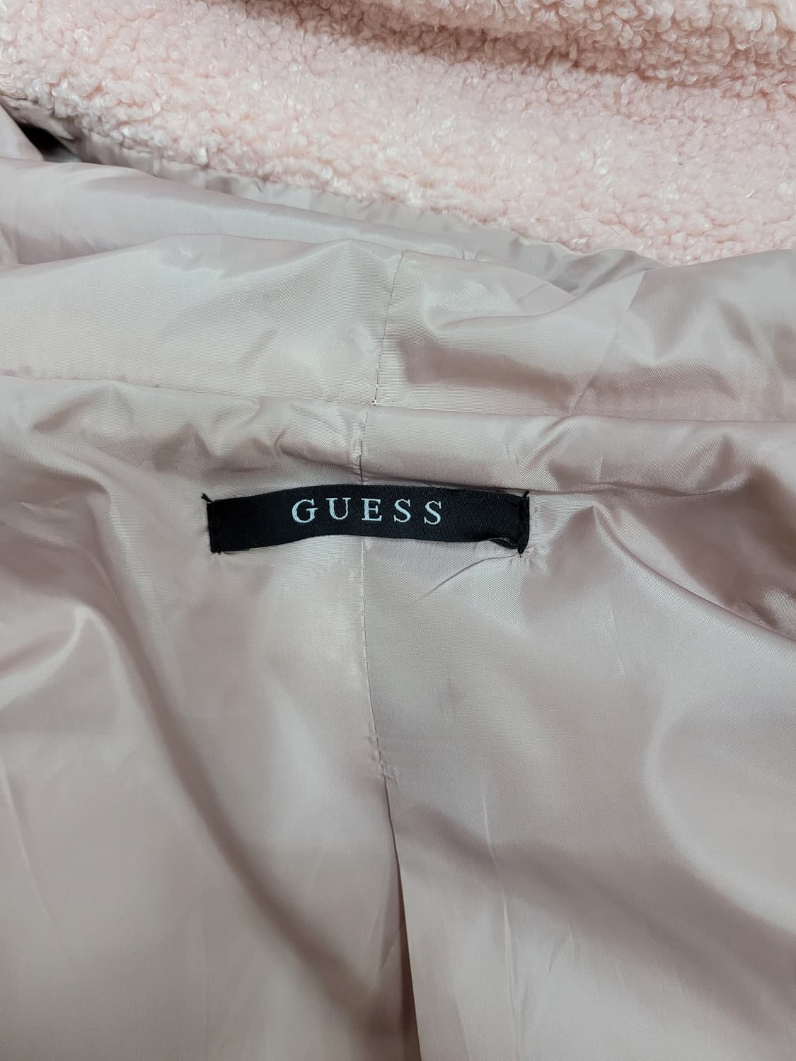 GUESS 21FW 게스 플리스 후드 집업 자켓 / 남 L 라이트핑크
 상품이미지8