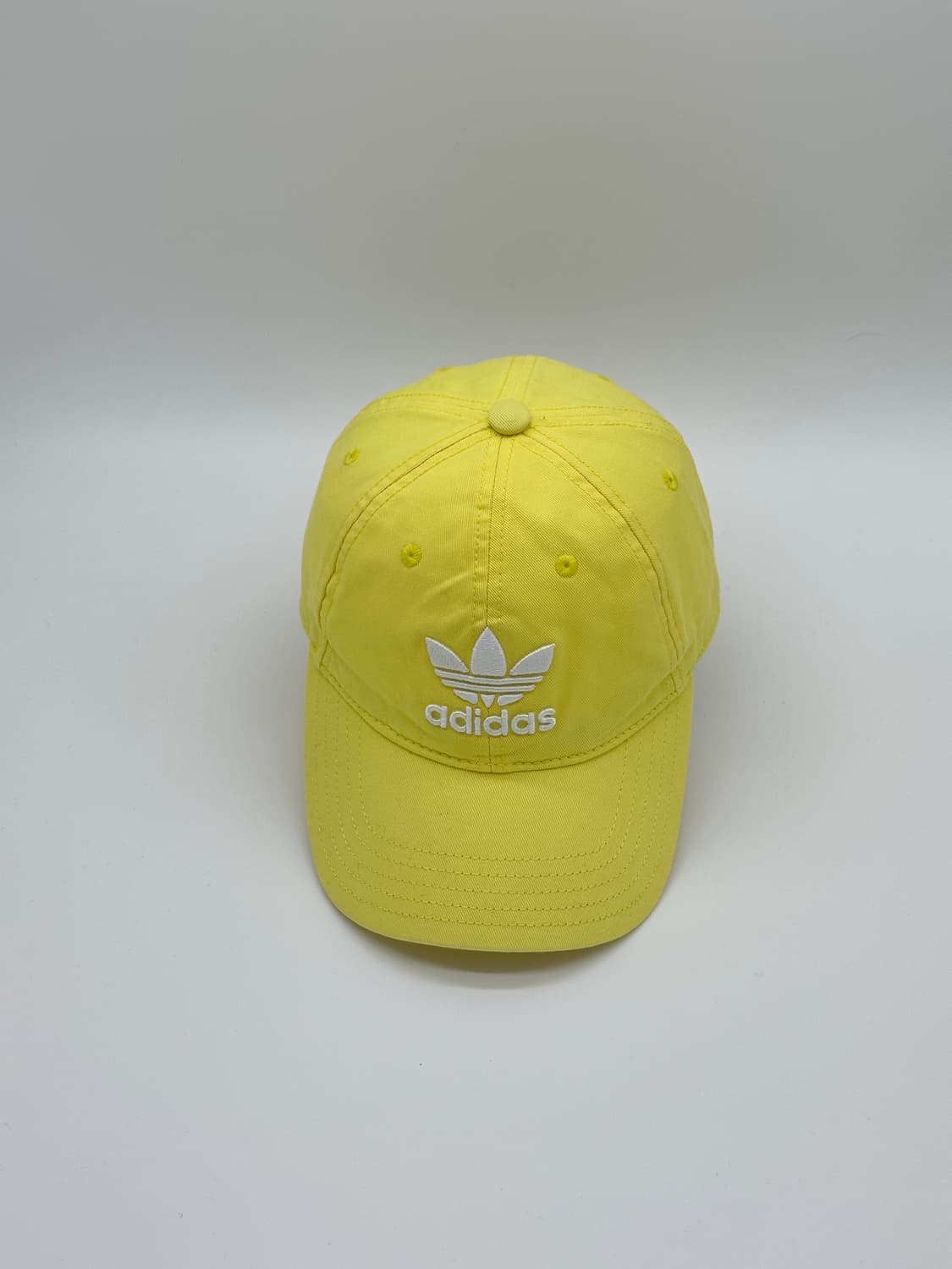 [F] 아디다스 로고 옐로우 볼캡 모자 상품이미지1