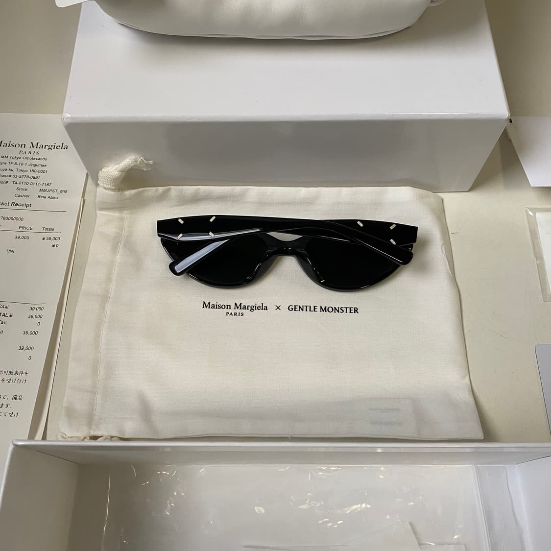 [Free] 젠틀 몬스터 x 메종 마르지엘라 MM108 블랙 블랙 상품이미지8
