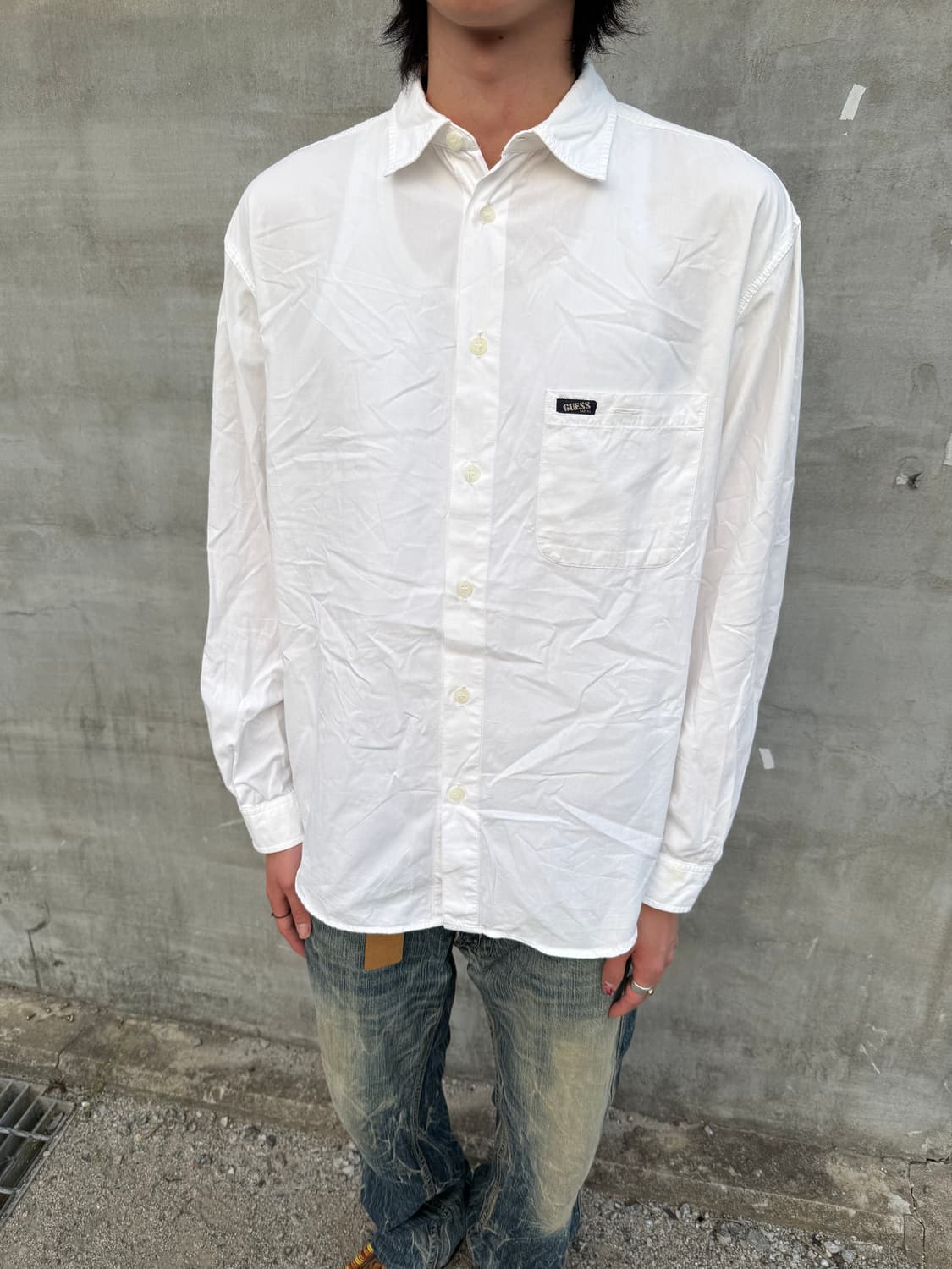 90s Guess USA 화이트 셔츠  상품이미지4