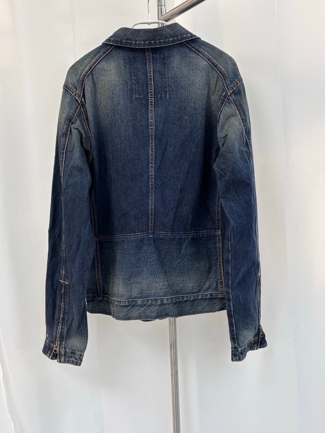 AVIREX 절개 레터링 데님 자켓 상품이미지5