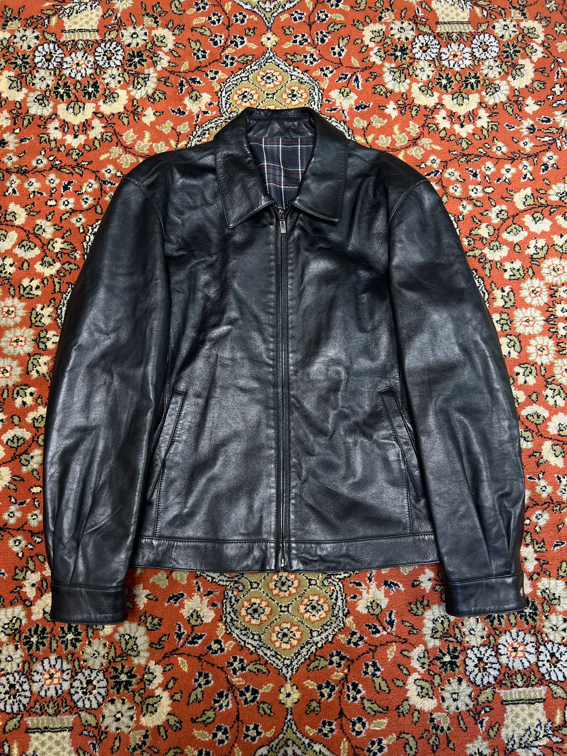 [100] 리얼 레더 빈티지 싱글 라이더 자켓 상품이미지1