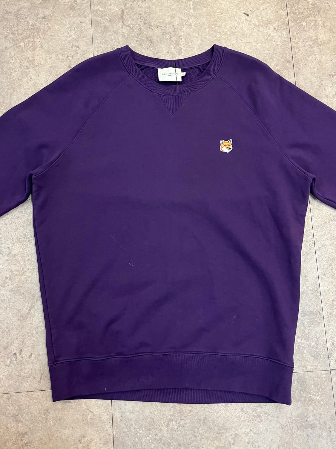 메종키츠네 맨투맨 퍼플 2XL #csz3158 상품이미지4