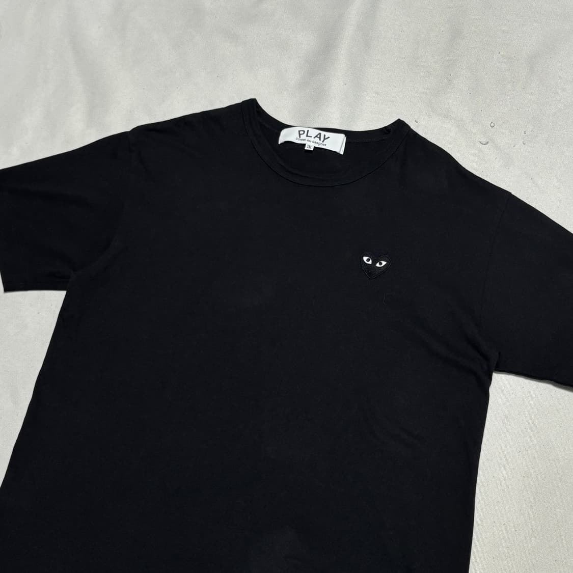 2XL 꼼데가르송 블랙 하트와펜 티셔츠 상품이미지1