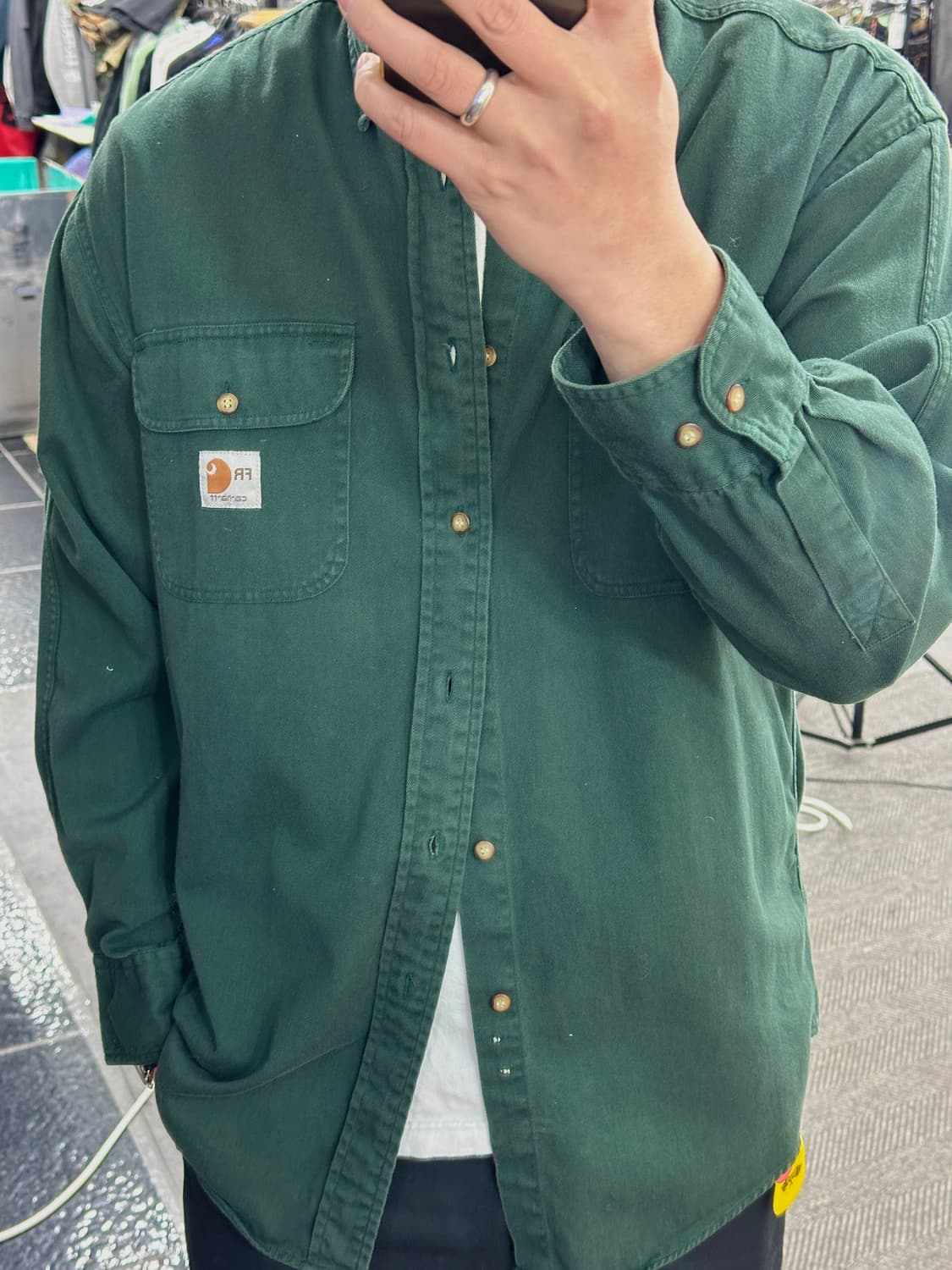 칼하트 옥스포드 셔츠 M 상품이미지6