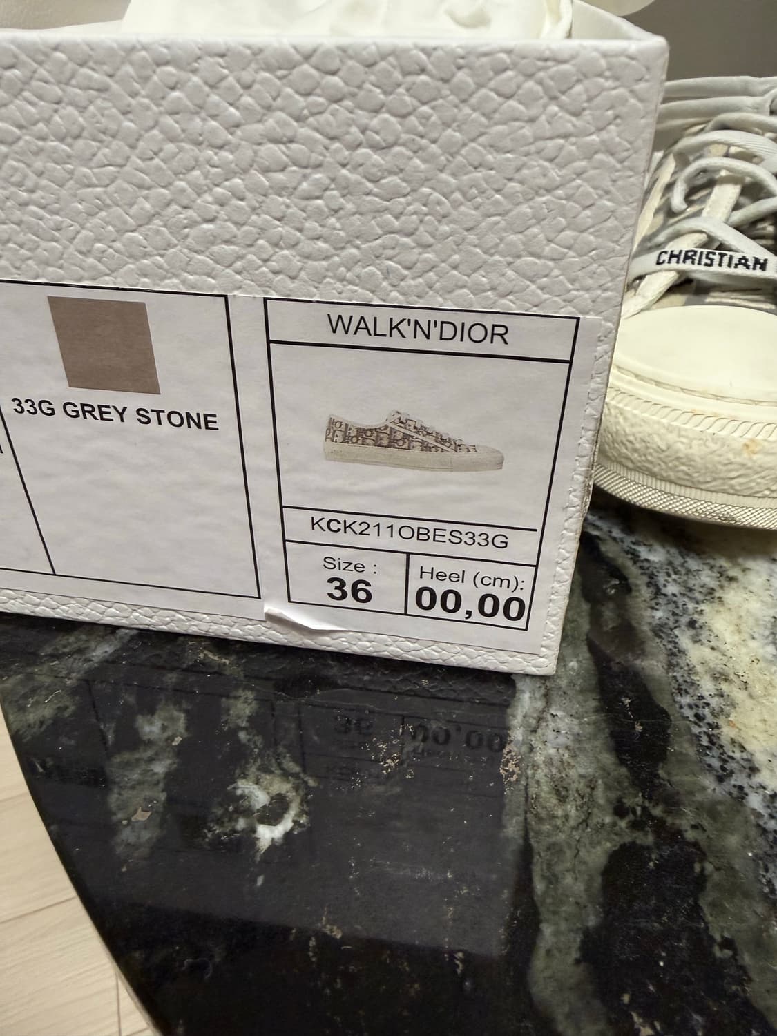 디올 오블리크 워크앤디올 스니커즈 스톤그레이 36 상품이미지3