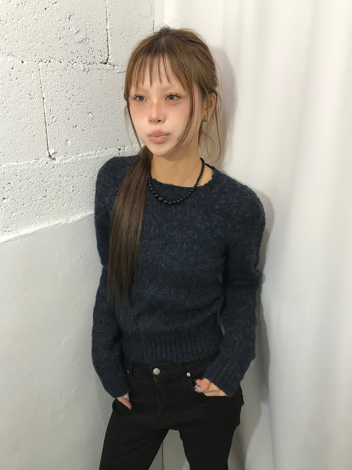 폴로 랄프로렌 네이비 울 니트  상품이미지1