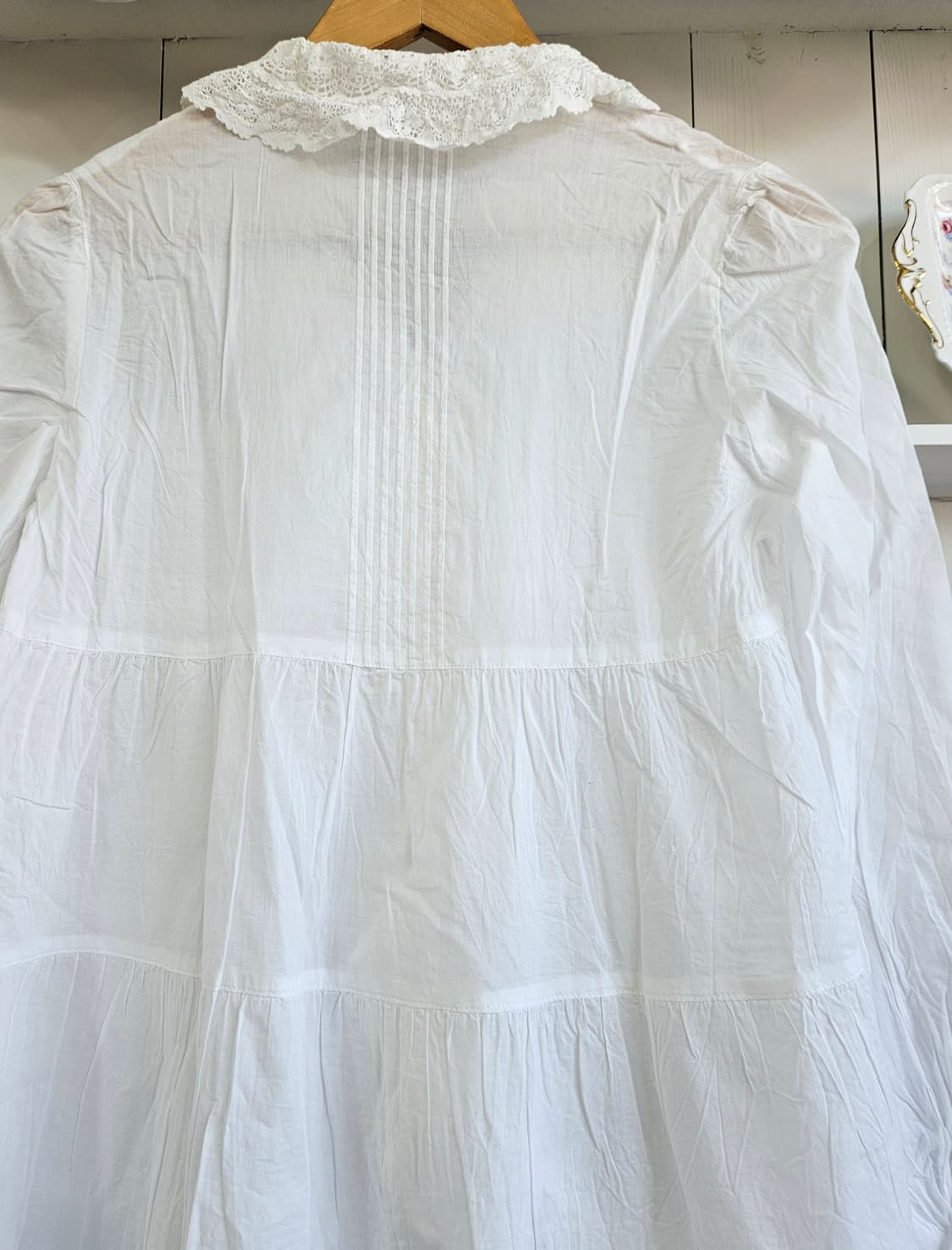 레스트로즈(LEST ROSE) 레이스 롱 블라우스 / 튜닉 상품이미지6