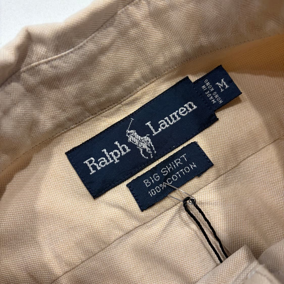 [M] 폴로 랄프로렌 빅셔츠 베이지 포켓 셔츠 D547 상품이미지5