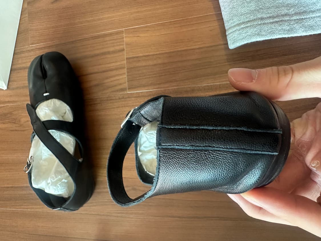 메종 마르지엘라 타비 메리제인 발레리나 블랙 36.5 풀구성 상품이미지4