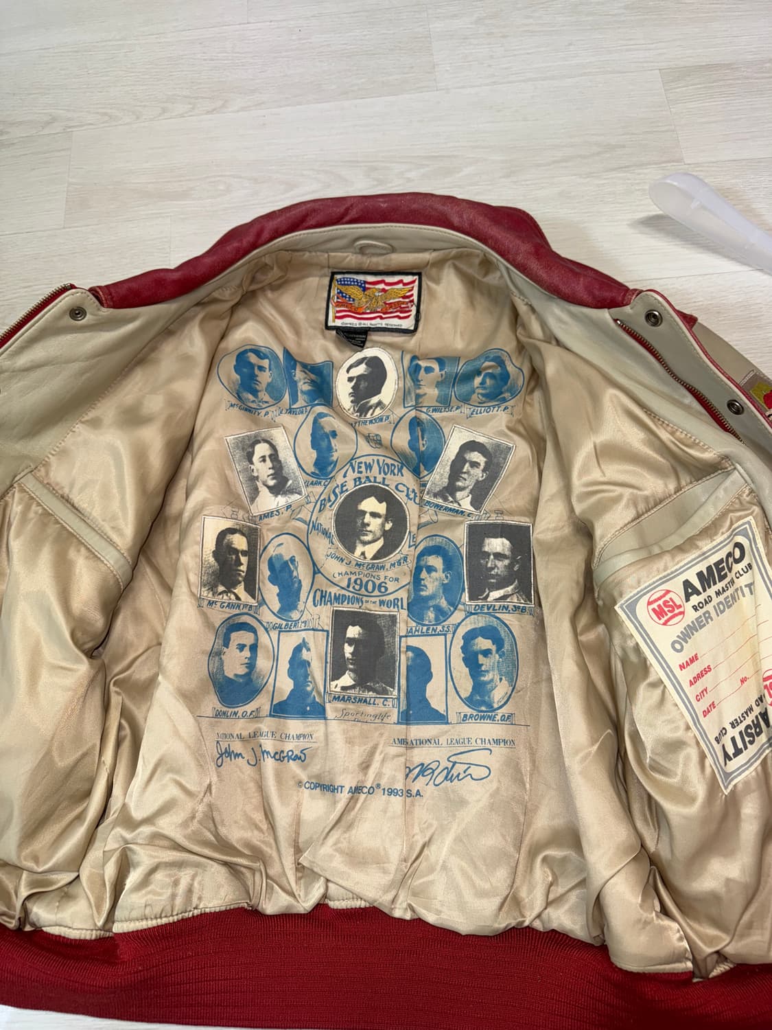 아메코 올드스쿨 클래식 바시티 자켓 상품이미지3