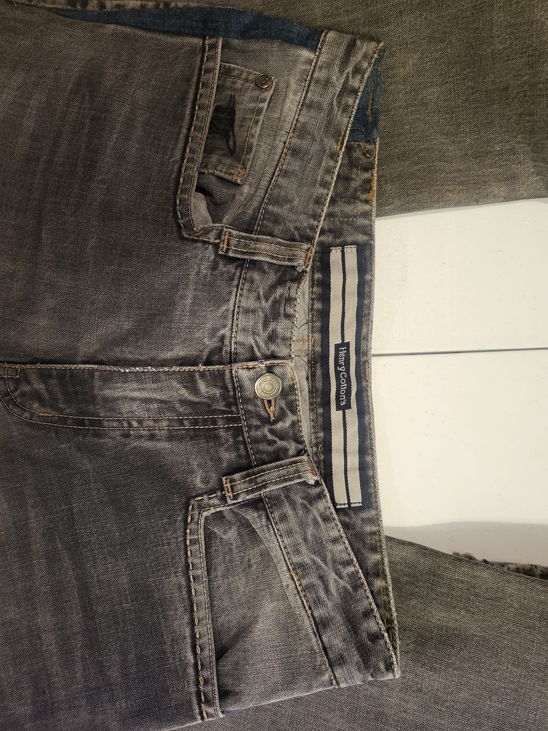 헨리코튼 워싱 데님 청바지 31인치 기장104 상품이미지4