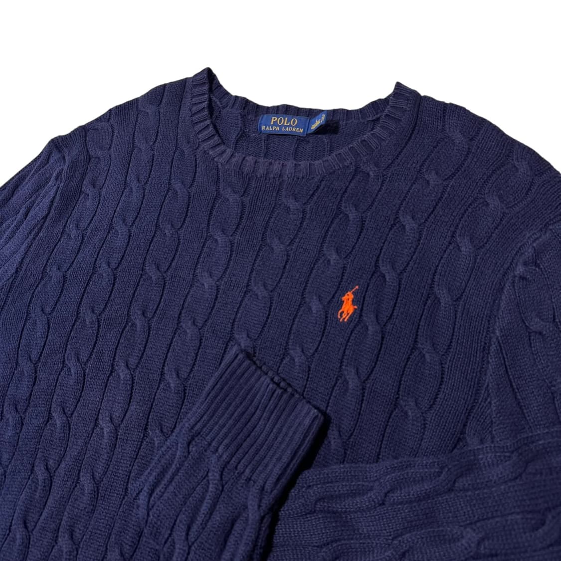 신형 폴로 랄프로렌 네이비 꽈배기 니트 상품이미지2