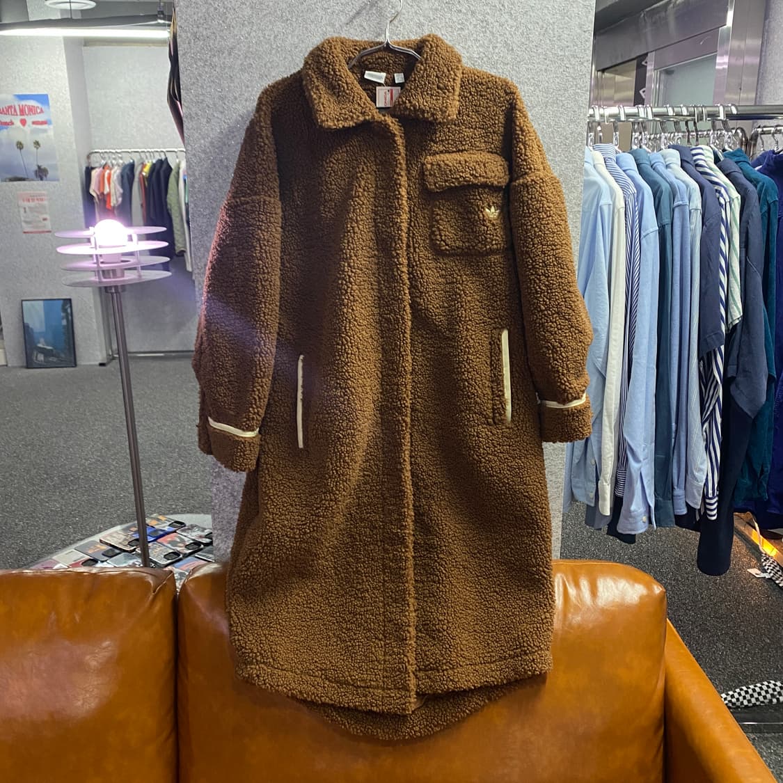 아디다스 오리지널 롱 쉐르파 코트 B3004 상품이미지2