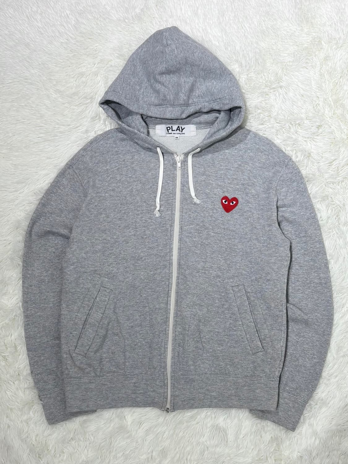 꼼데가르송 하트와펜 그레이 후드집업 상품이미지4