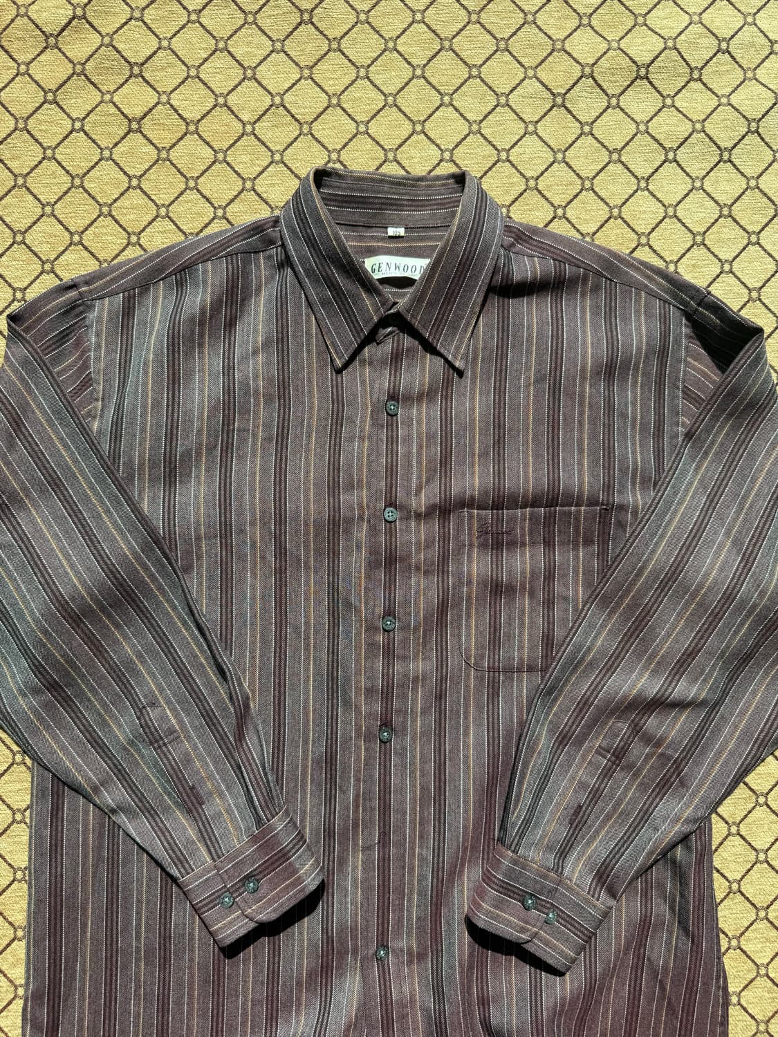 퍼플 빈티지 스트라이프 셔츠 상품이미지2