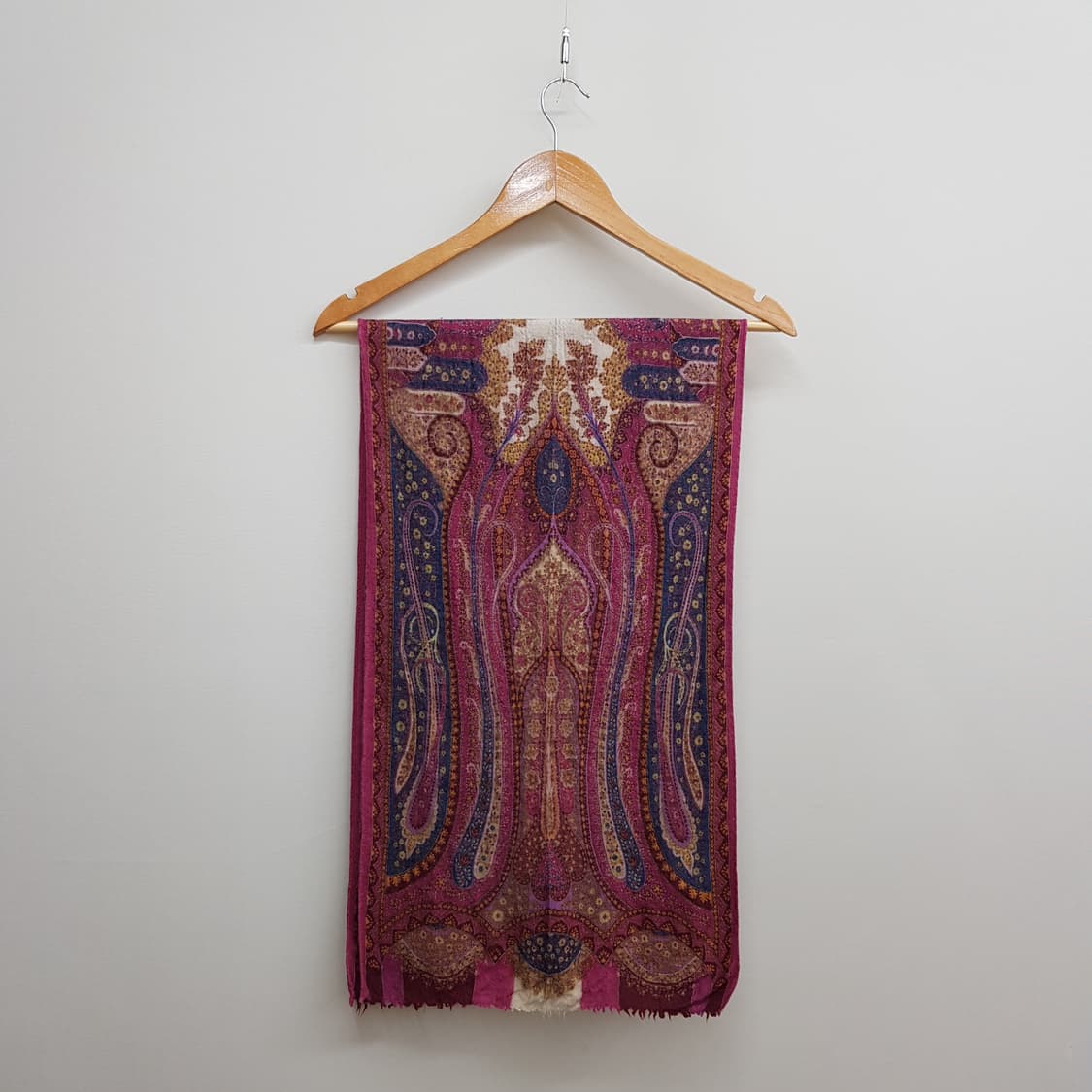 에트로 페이즐리 패턴 울 실크 머플러 상품이미지1