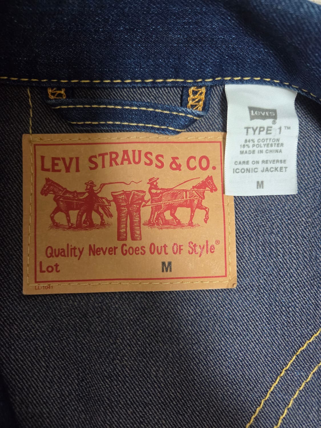리바이스 타입1 청자켓✨ 상품이미지3