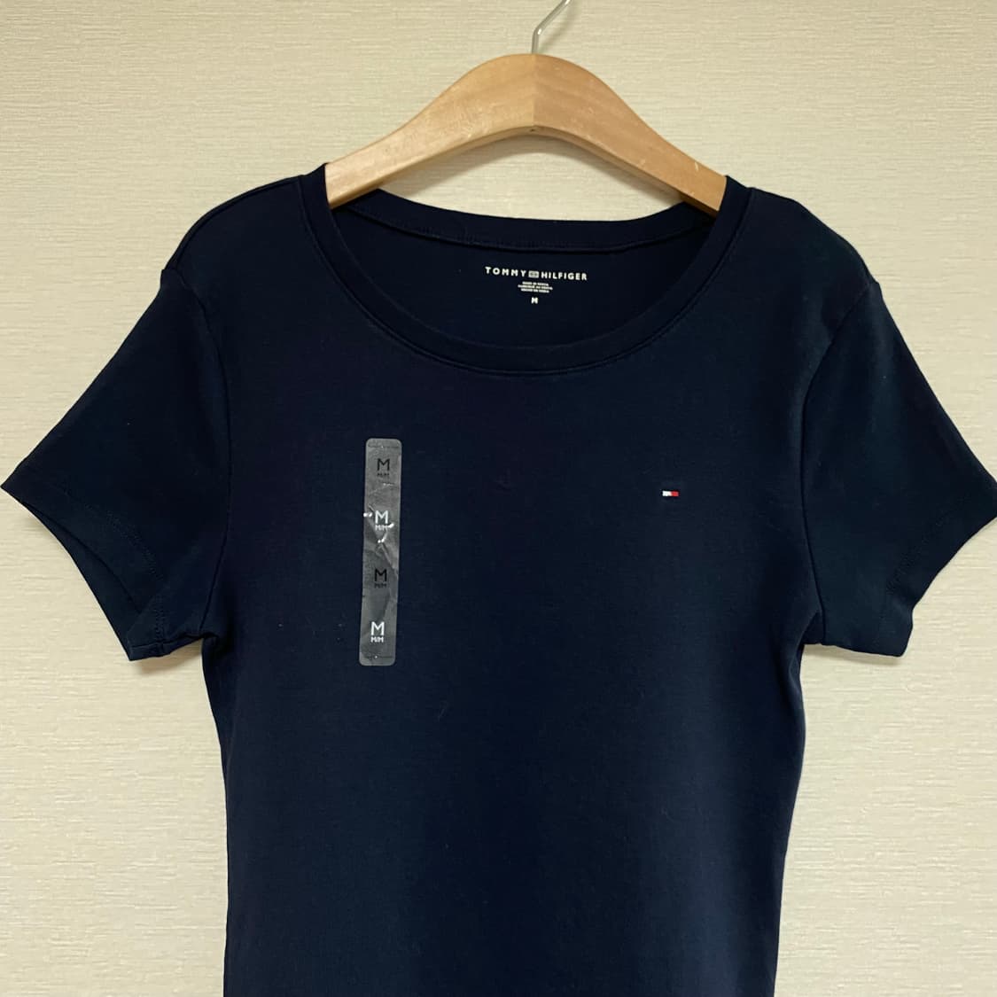 타미힐피거 여성 에센셜 크루넥 반팔 티셔츠 네이비 M 상품이미지2