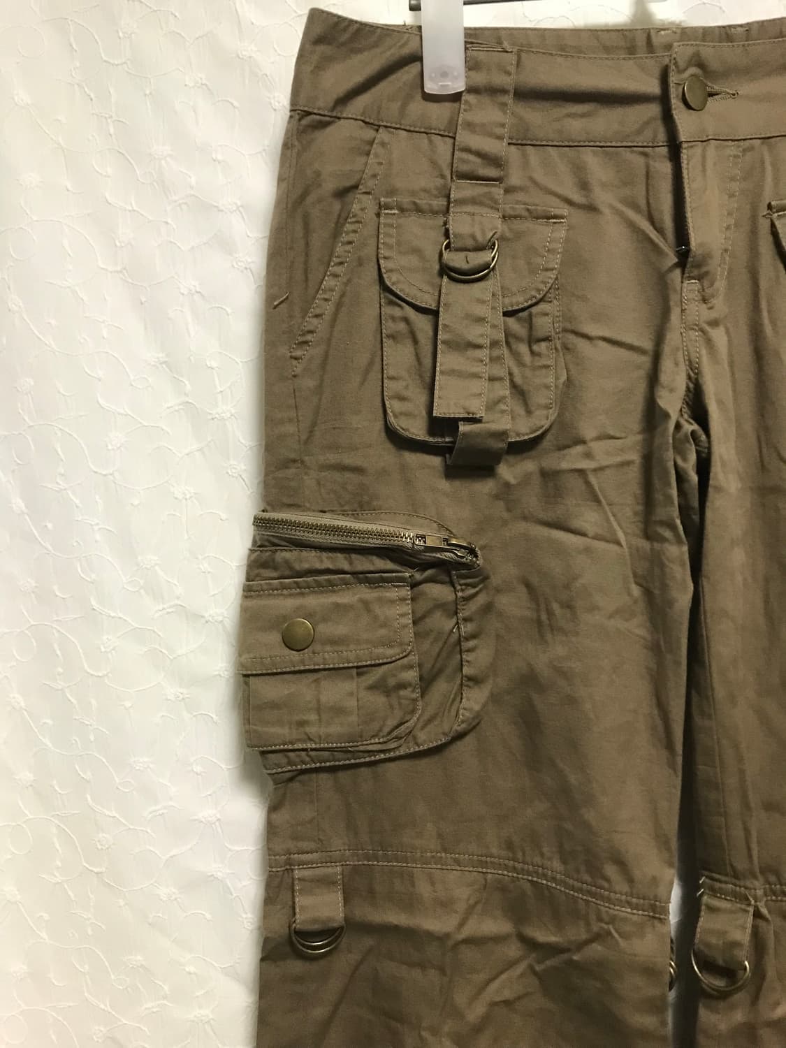빈티지 y2k 그런지 볼드 포켓 링 카고 팬츠 상품이미지4