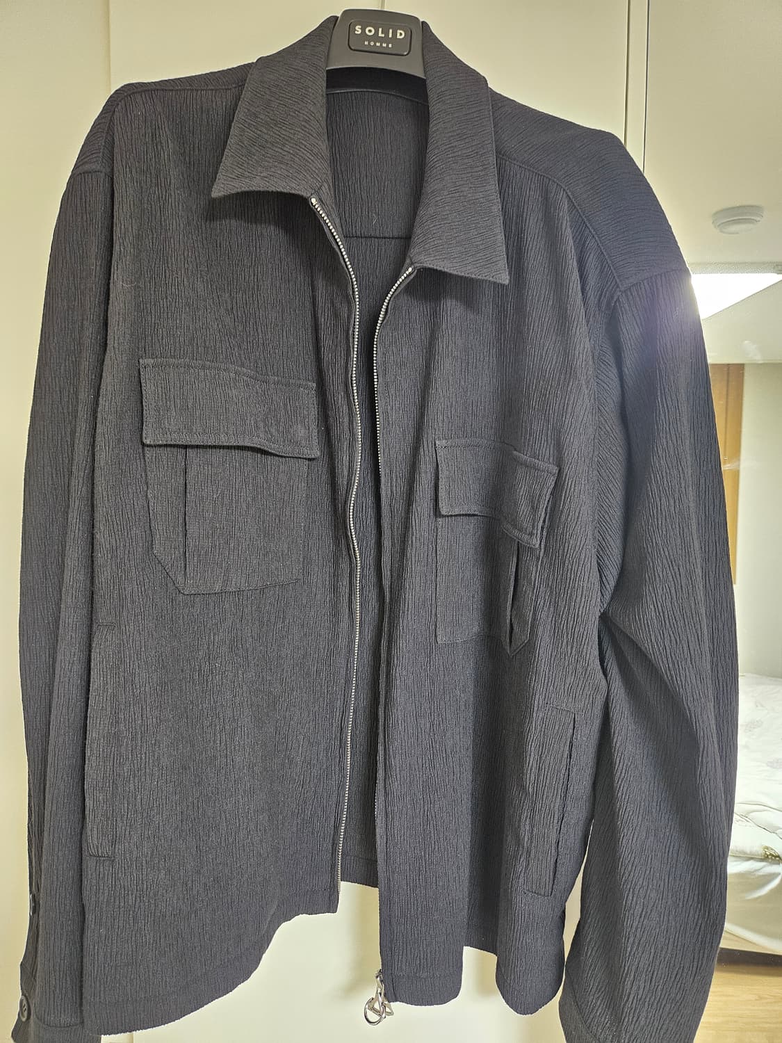 솔리드옴므 크링클 칼라 점퍼 상품이미지1