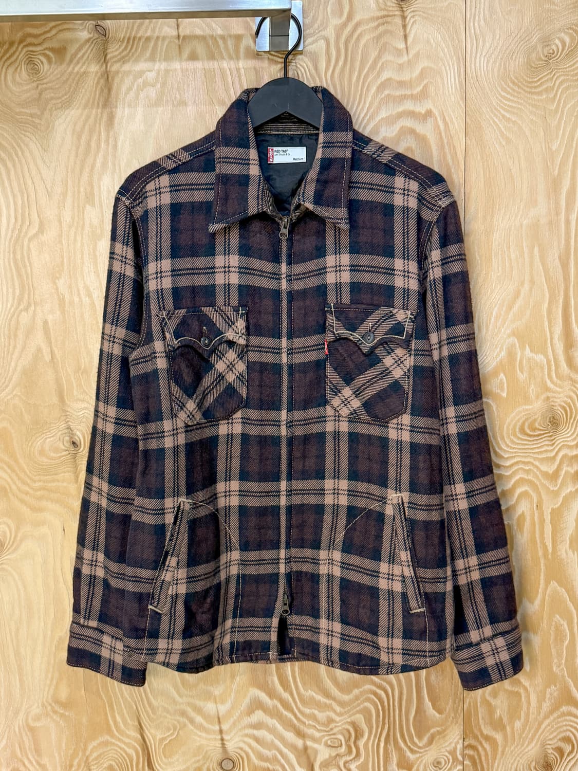 리바이스 웨스턴 체크 집업 셔츠 상품이미지1