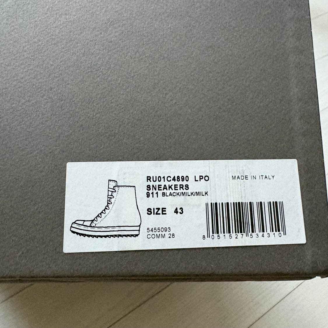 릭오웬스 라몬즈 하이 lpo 상품이미지8