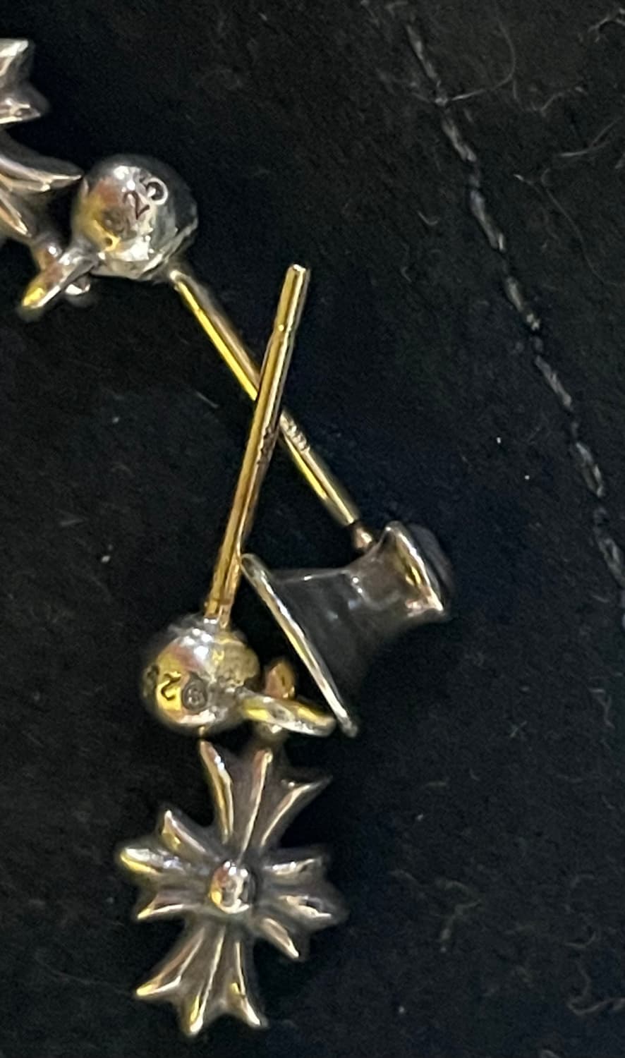 크롬하츠 ECH 타이니 크로스 드롭 이어링 귀걸이 한쌍 (2EA) 상품이미지4