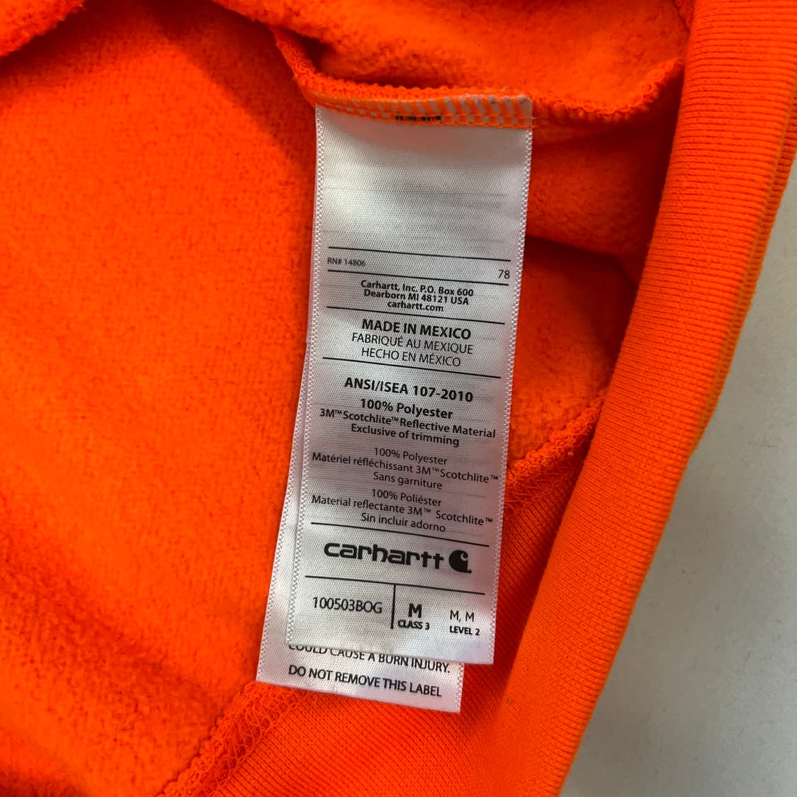 [M]칼하트 Carhartt 리플렉트 후드 집업 상품이미지6