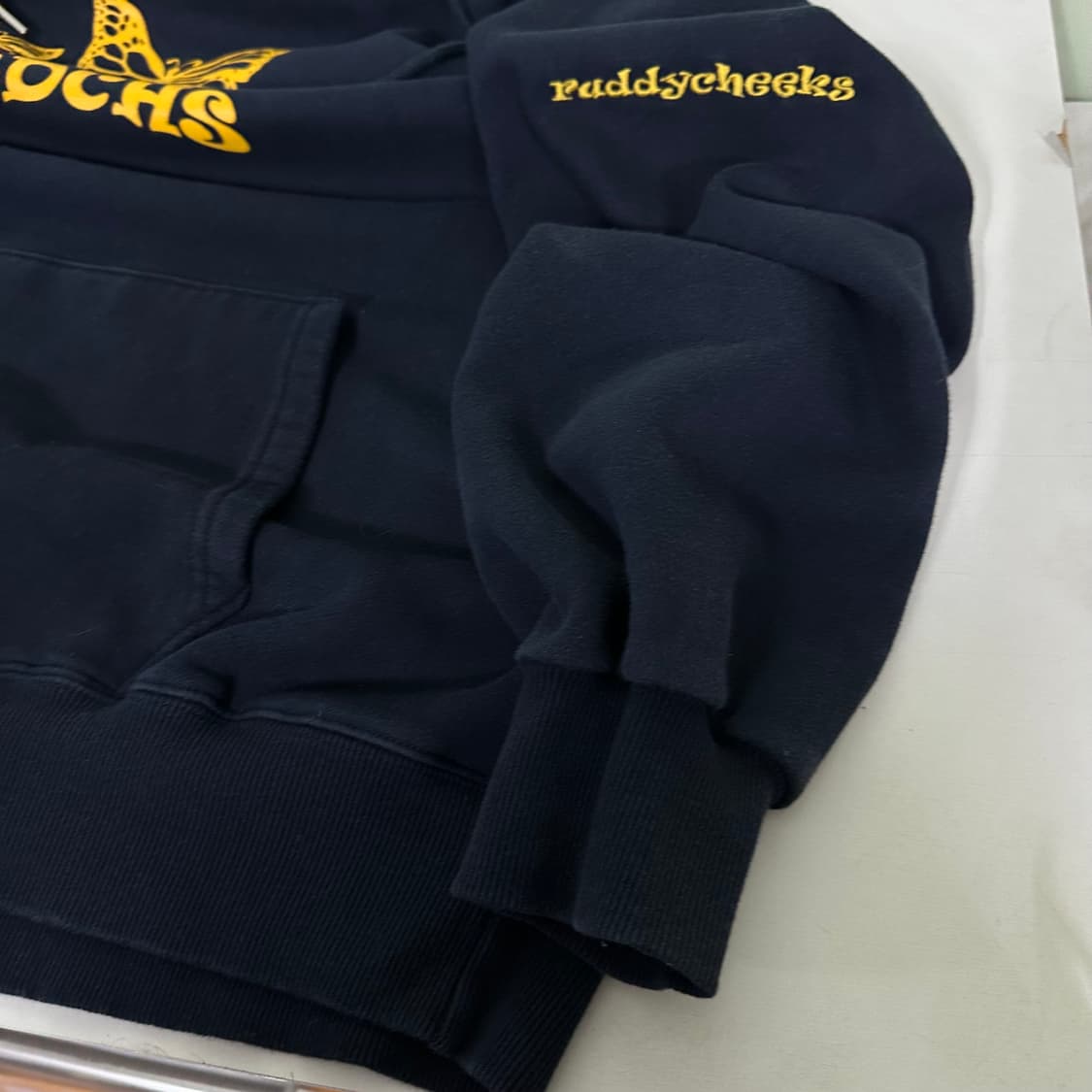 OS 러디칙스 루즈오버핏 네이비 버터플라이 스웻후드티 상품이미지3