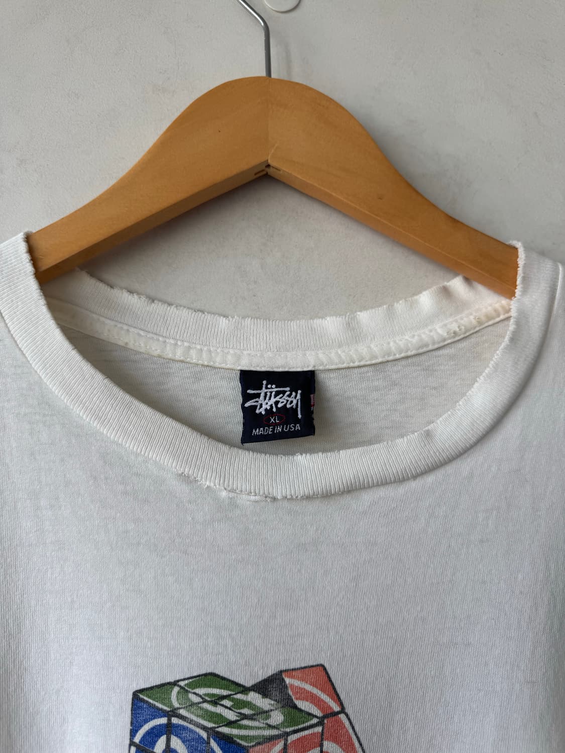 90s 스투시 Rubic Cube 티셔츠 상품이미지4