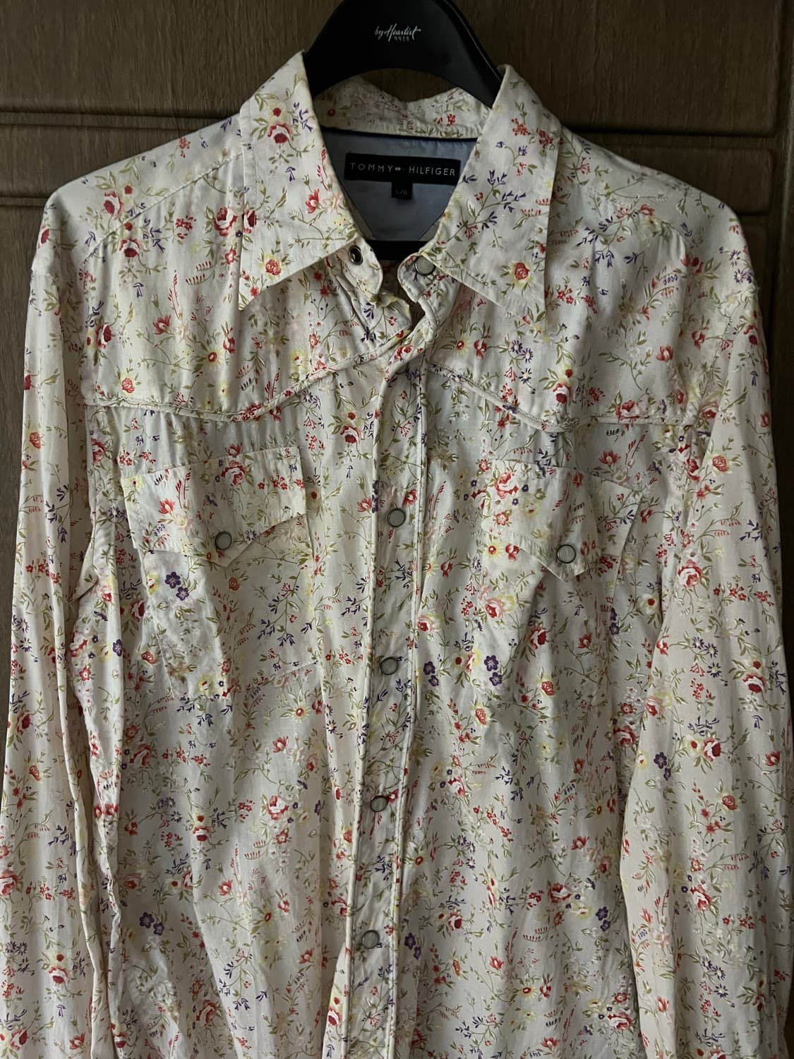 플로럴 화이트 웨스턴 셔츠 상품이미지4