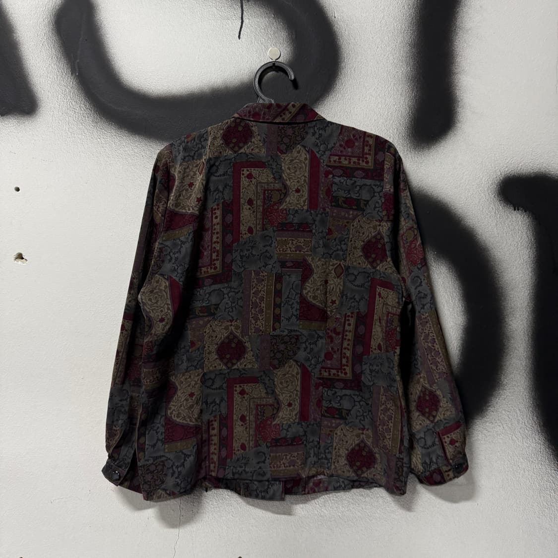 VTG 빈티지 뮤트톤 에스닉 패치워크 패턴 긴팔 셔츠 상품이미지2