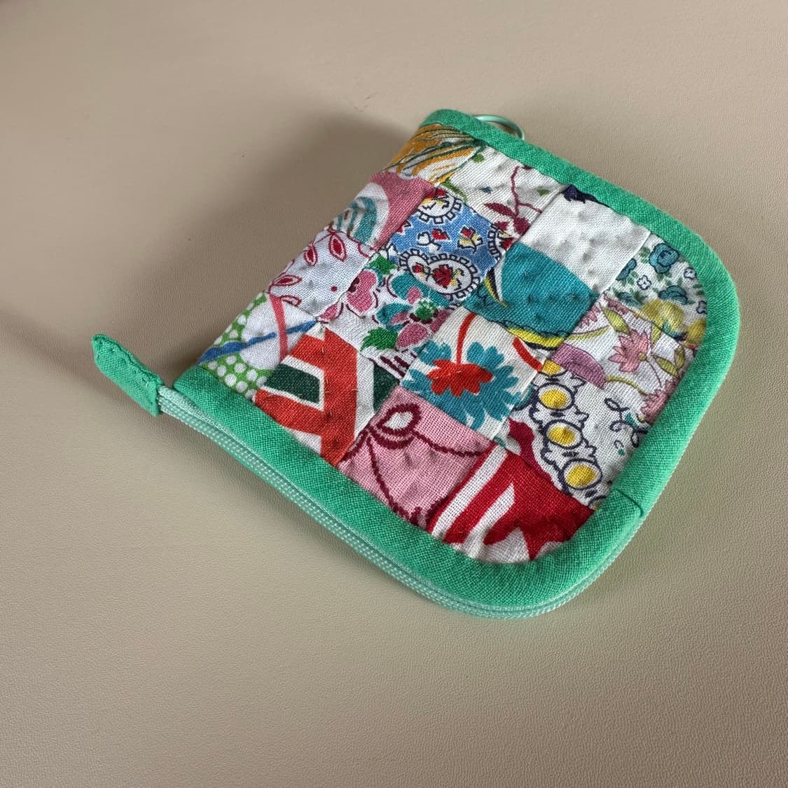 미국 빈티지 원단, 피드색 파우치 / 핸드메이드 상품이미지3