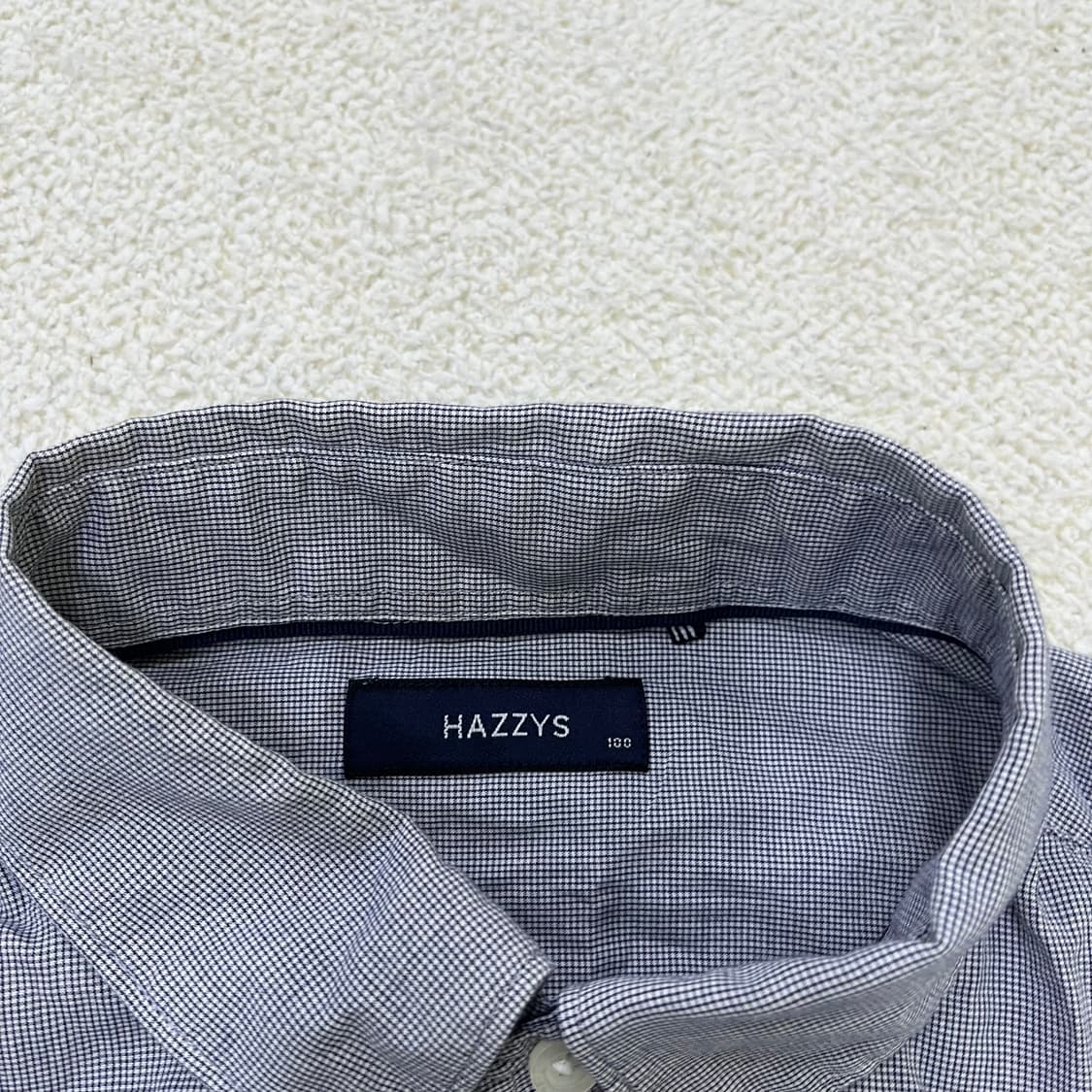 100 헤지스 체크 반팔 셔츠 0402M 상품이미지2