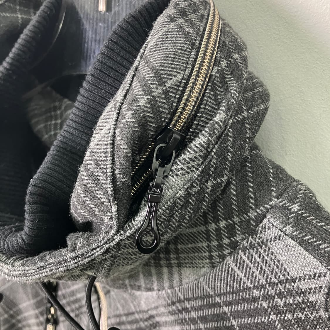 Male&co 체크 패턴 집업 자켓 M 상품이미지5