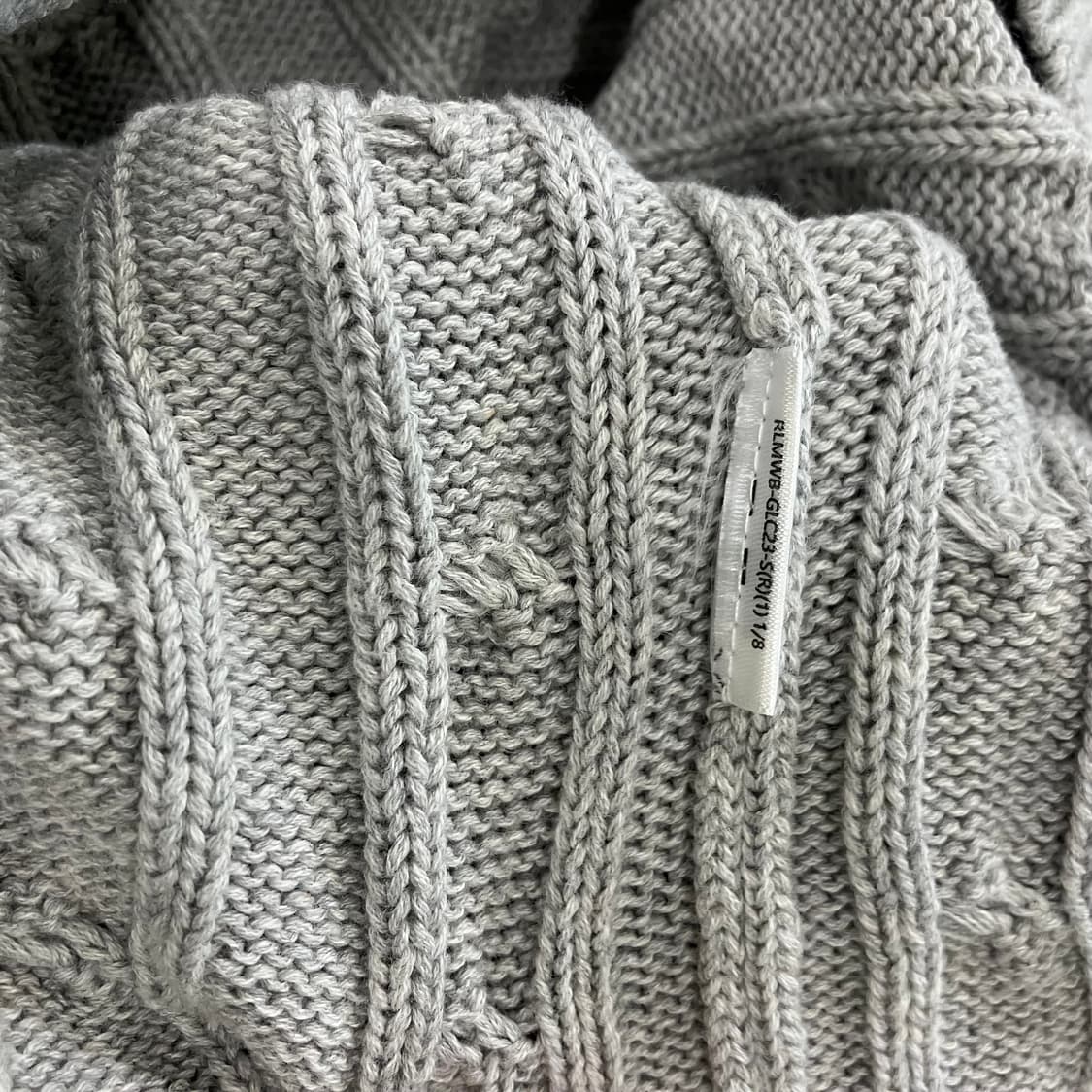 243 폴로 꽈배기 니트 브이넥 케이블 상품이미지3