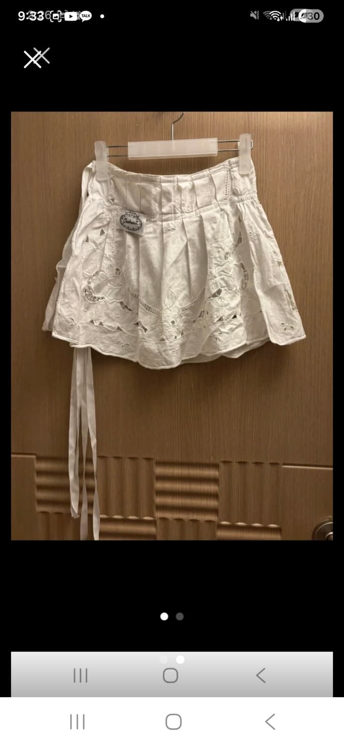 크로쉐안트 레이스 미니 스커트 상품이미지1